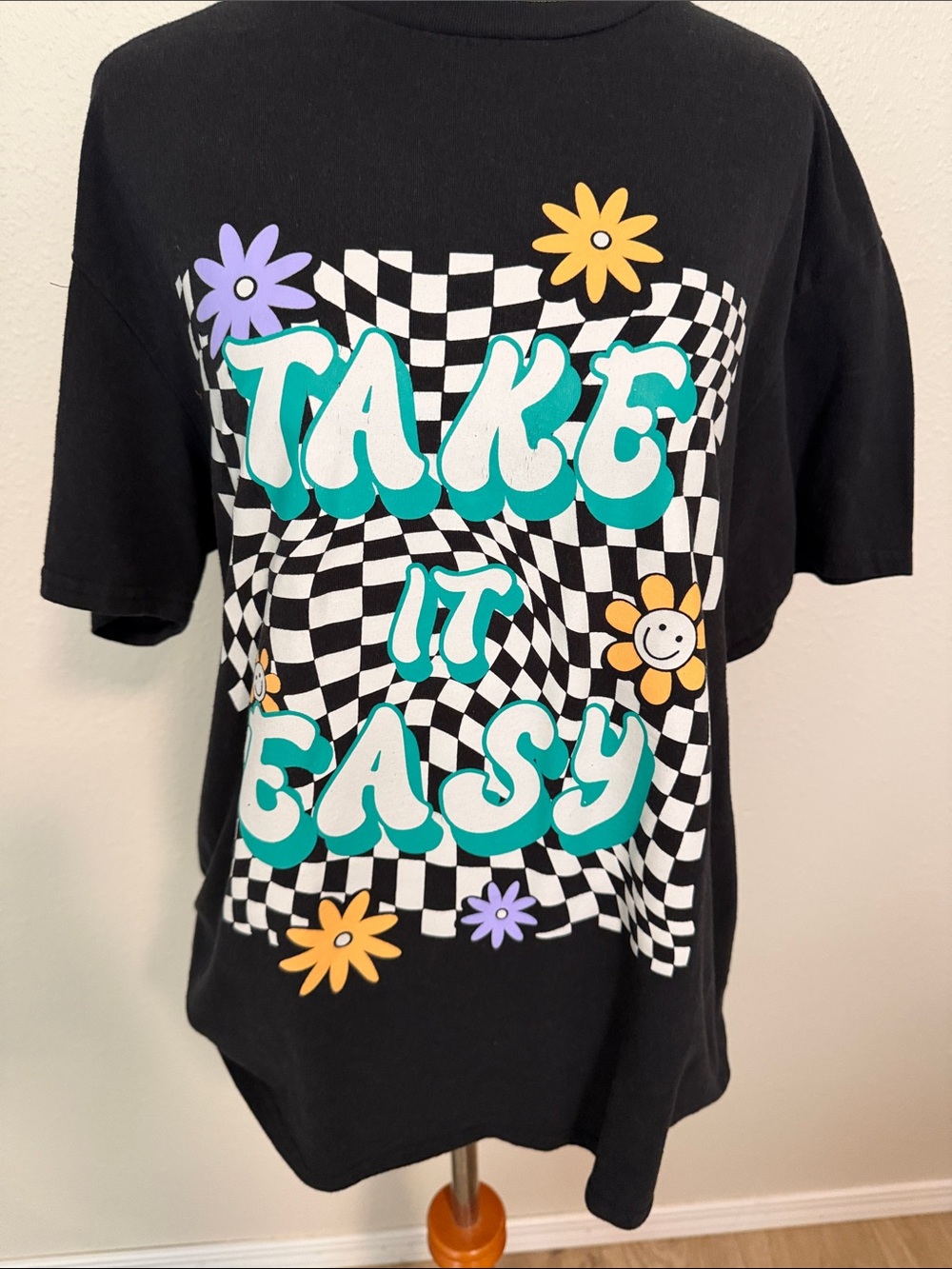 Take It Easy Graphic Tee - Black